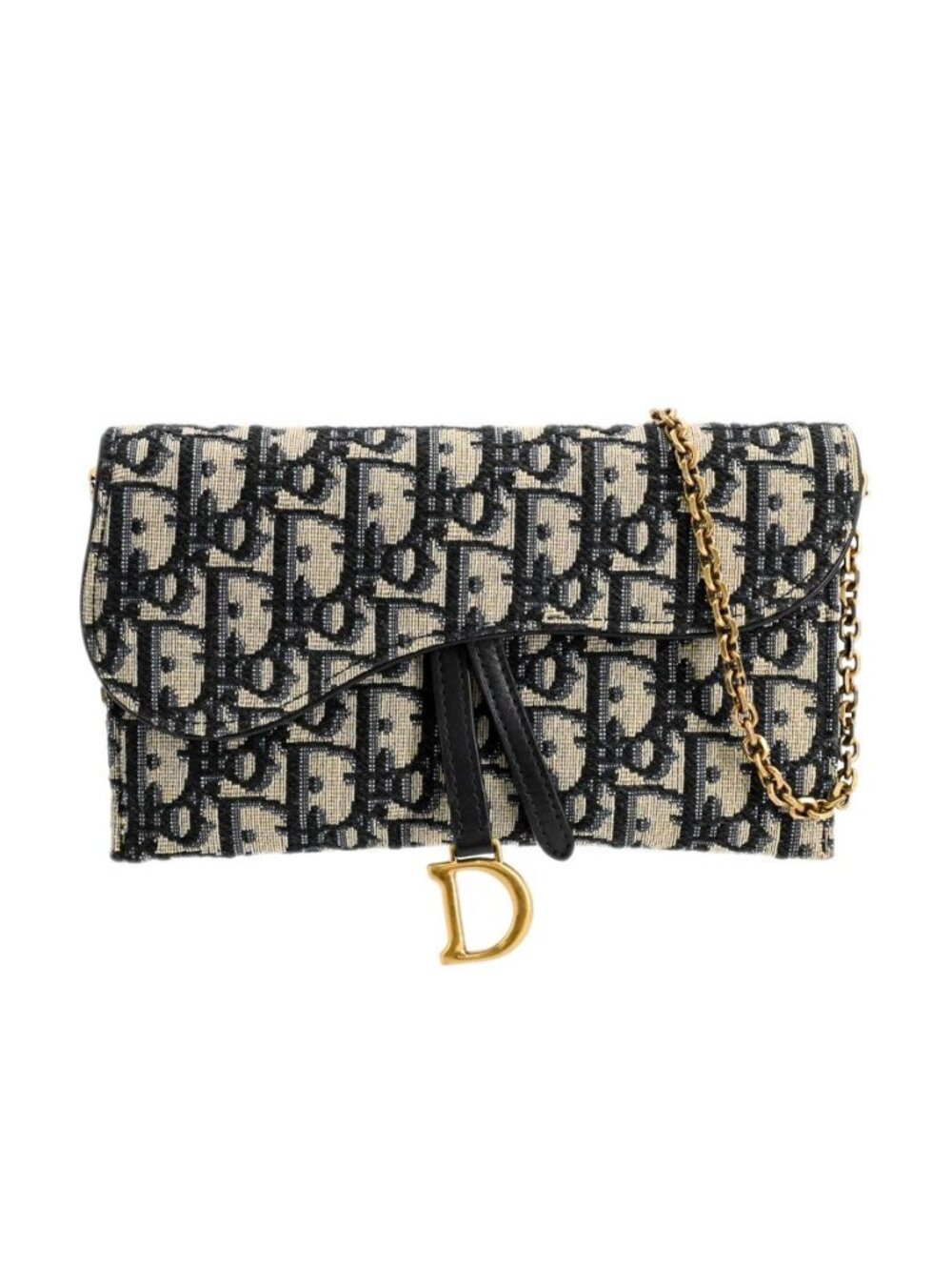 Dior Chain Wallet Saddle Pouch Small
